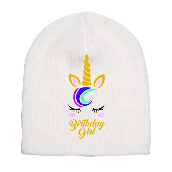 Magical Unicorn Birthday Short Acrylic Beanie