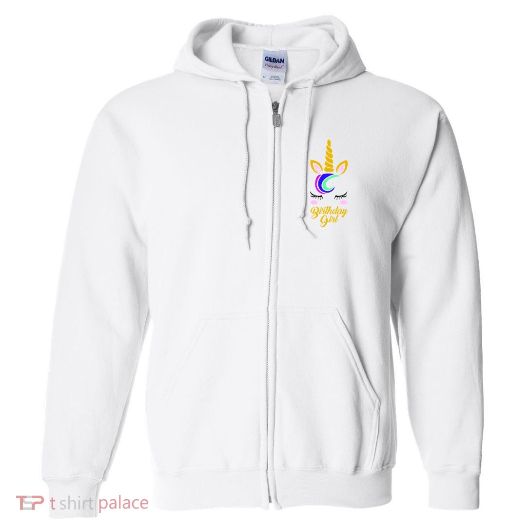 Magical Unicorn Birthday Full Zip Hoodie