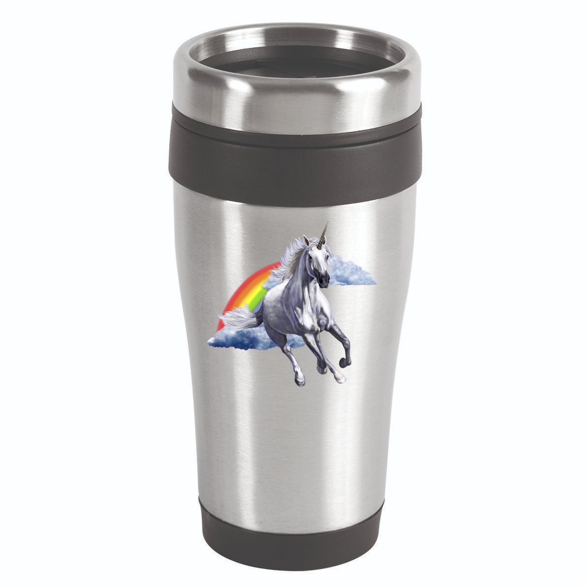 Magical Unicorn Horse Over Rainbow 16oz Travel Tumbler
