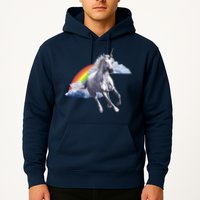 Magical Unicorn Horse Over Rainbow Hoodie