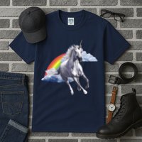 Magical Unicorn Horse Over Rainbow Tall T-Shirt