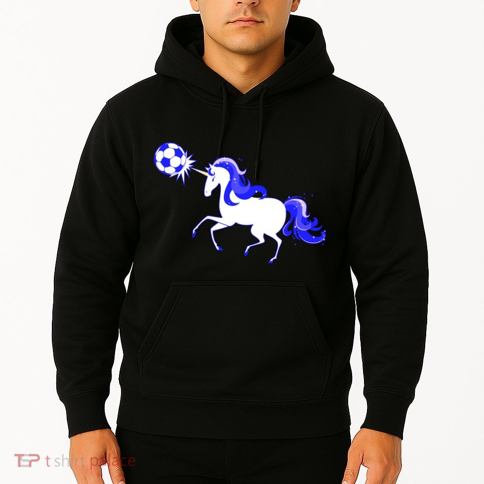 Magical Unicorn Playing Soccer Hoodie