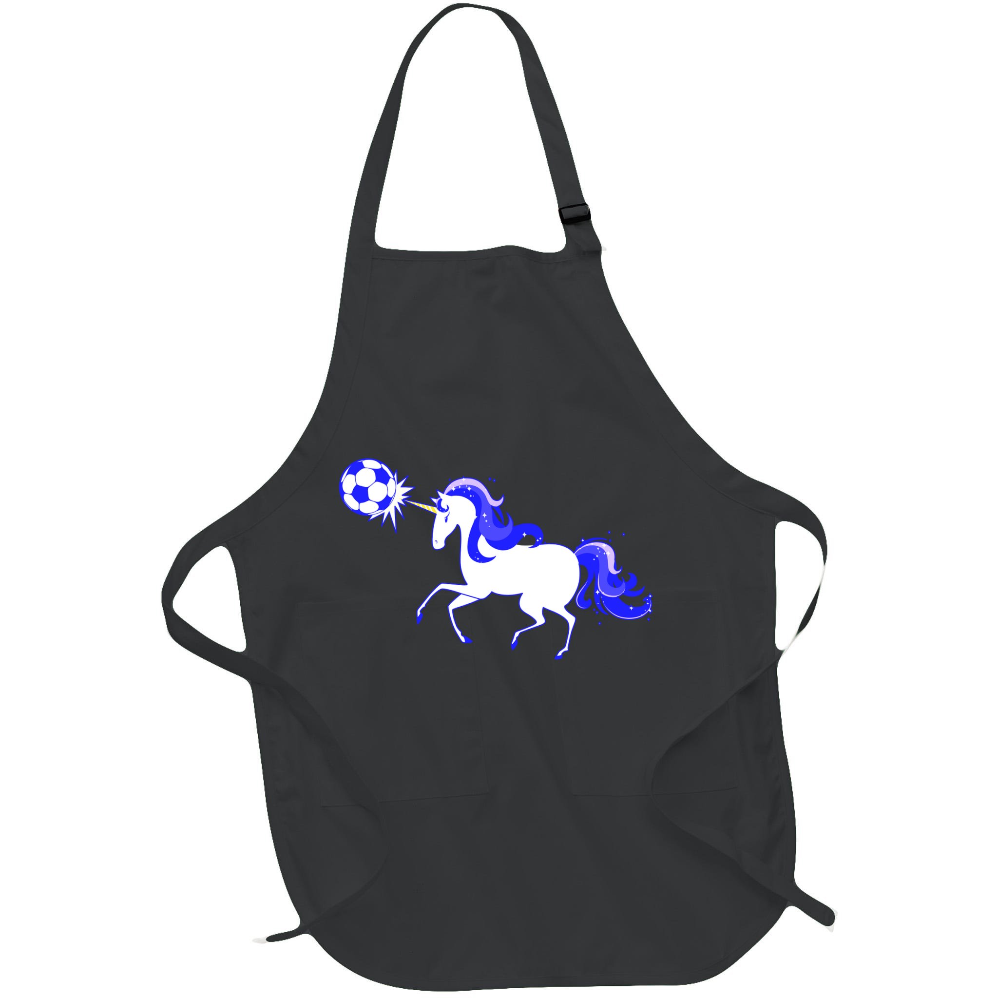 Magical Unicorn Playing Soccer Apron