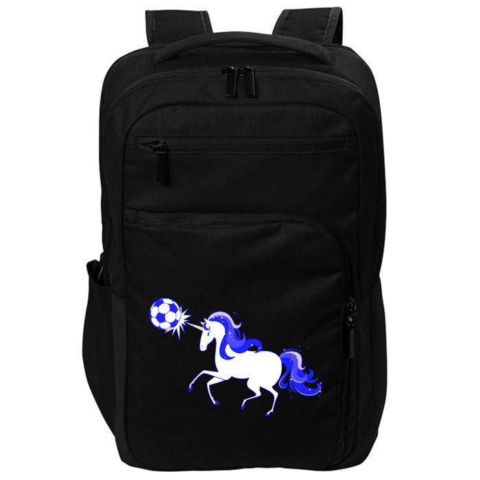 Magical Unicorn Playing Soccer Impact Tech Backpack