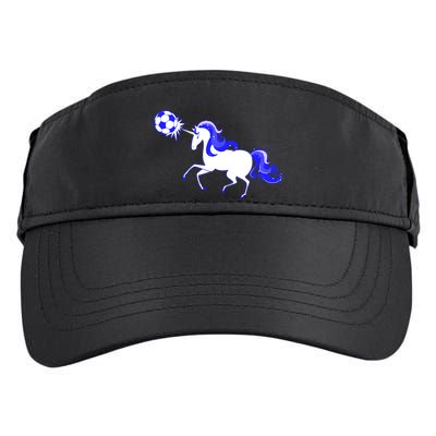 Magical Unicorn Playing Soccer Adult Drive Performance Visor