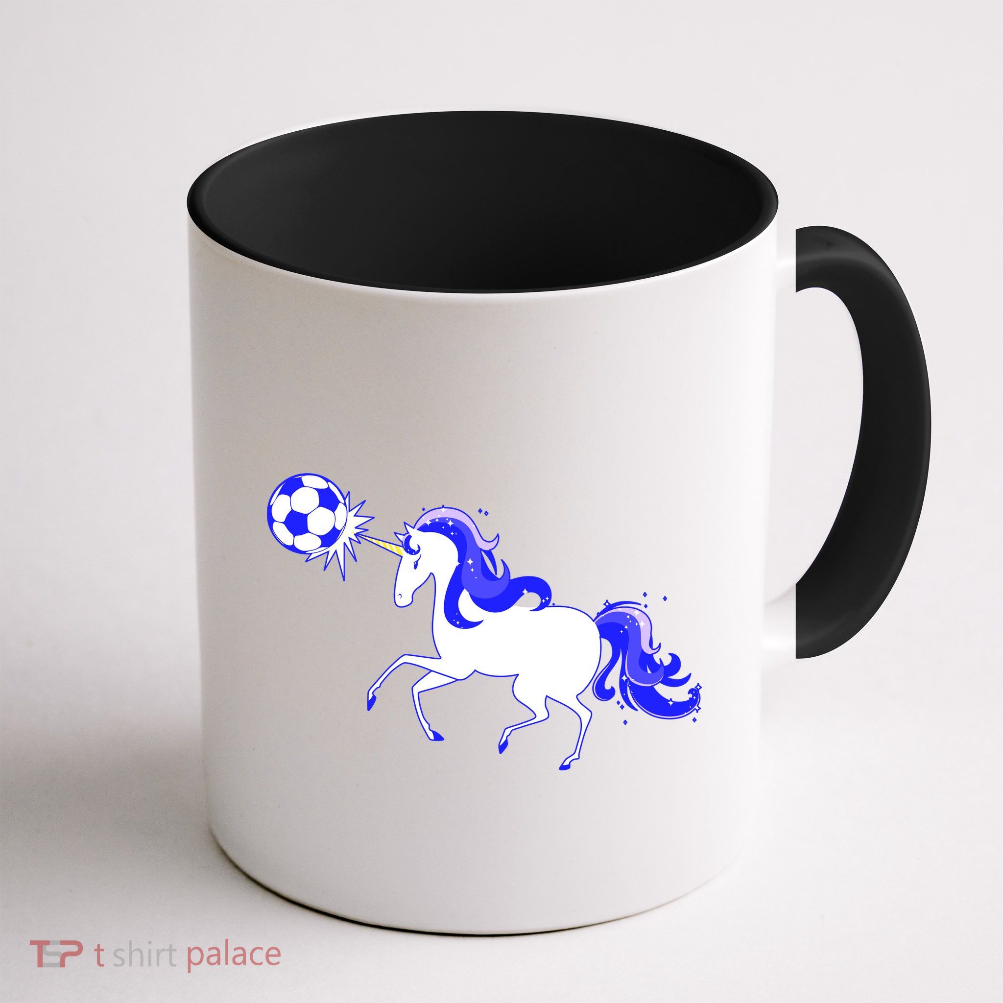 Magical Unicorn Playing Soccer Mug