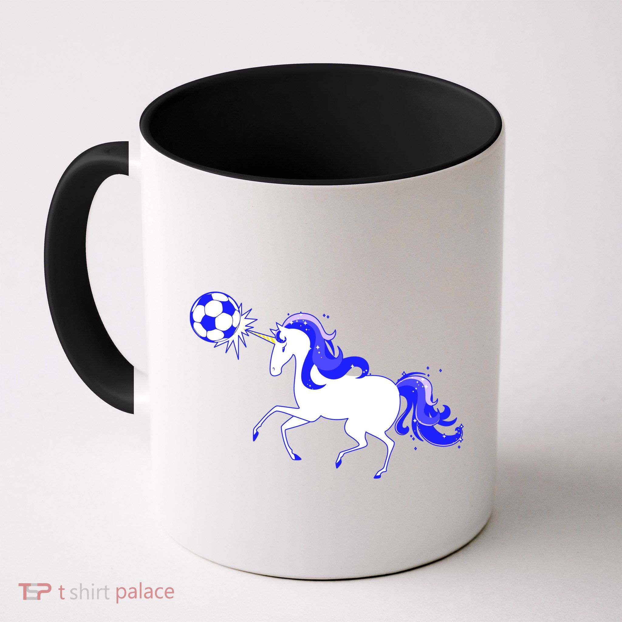 Magical Unicorn Playing Soccer Mug
