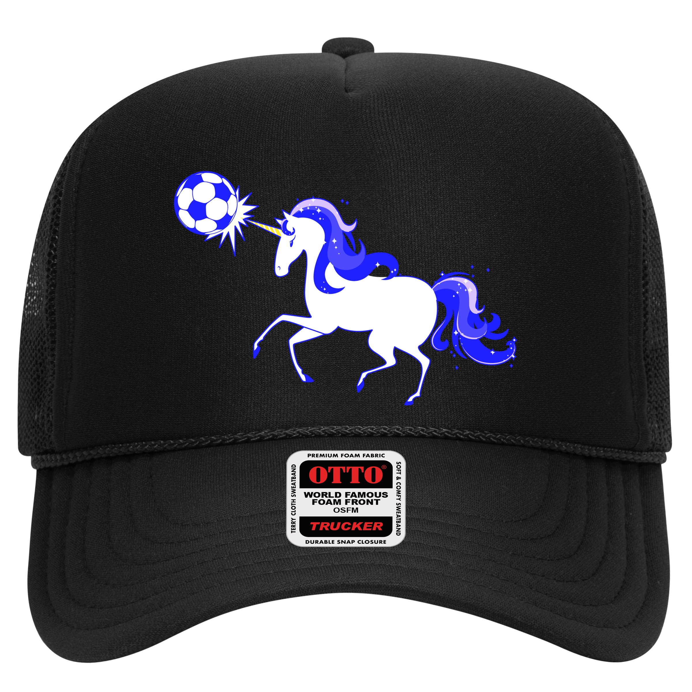 Magical Unicorn Playing Soccer Hat