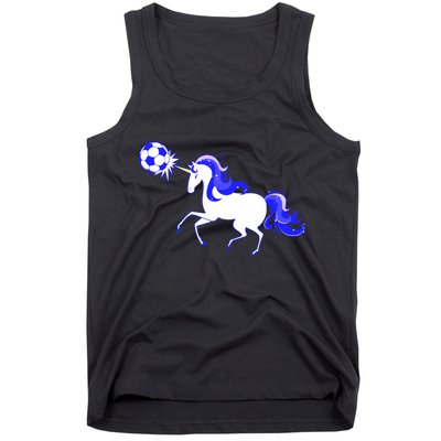 Magical Unicorn Playing Soccer Tank Top