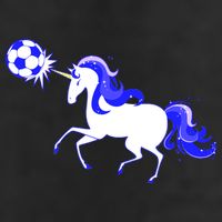 Magical Unicorn Playing Soccer Golf Towel