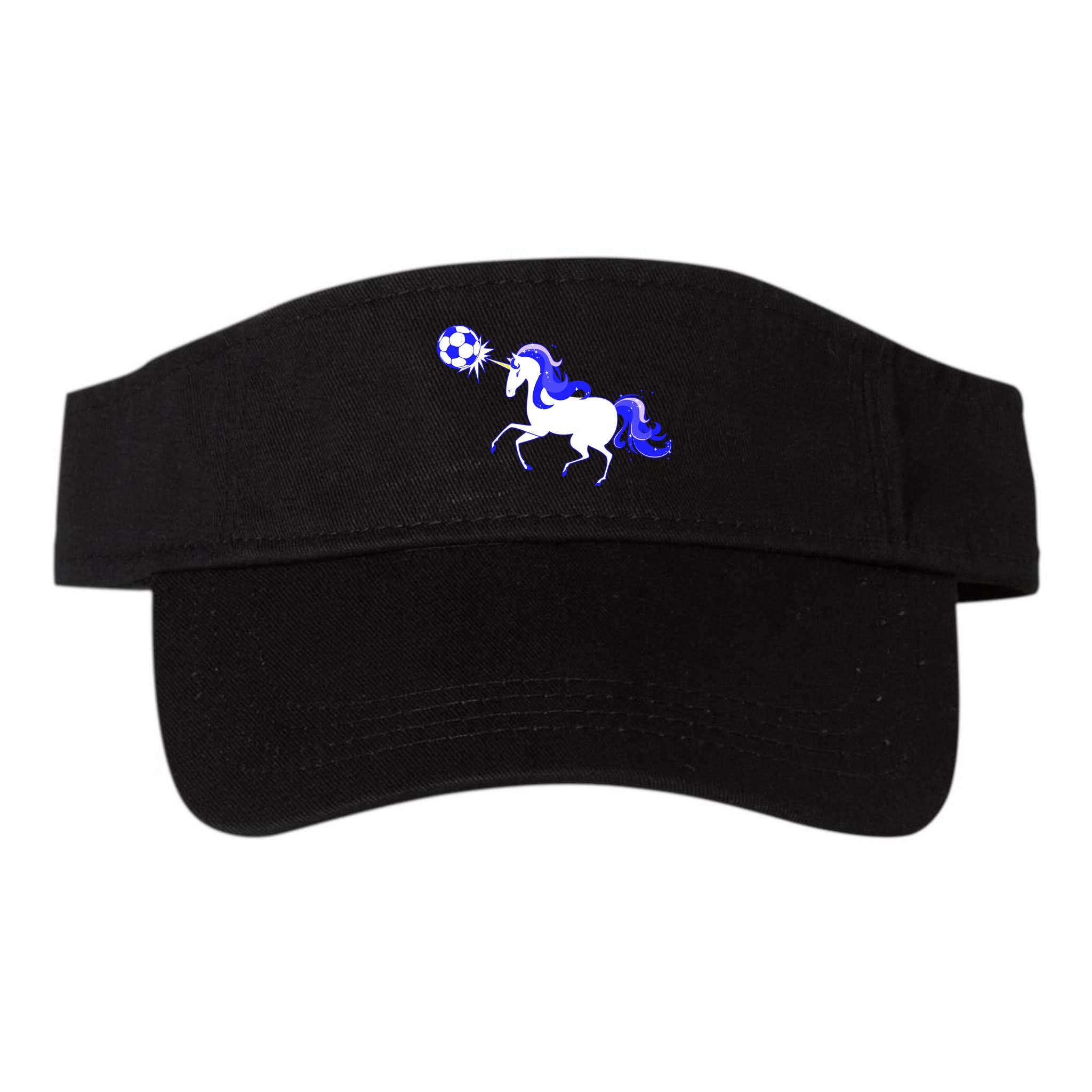 Magical Unicorn Playing Soccer Visor