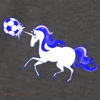Magical Unicorn Playing Soccer Vector Backpack