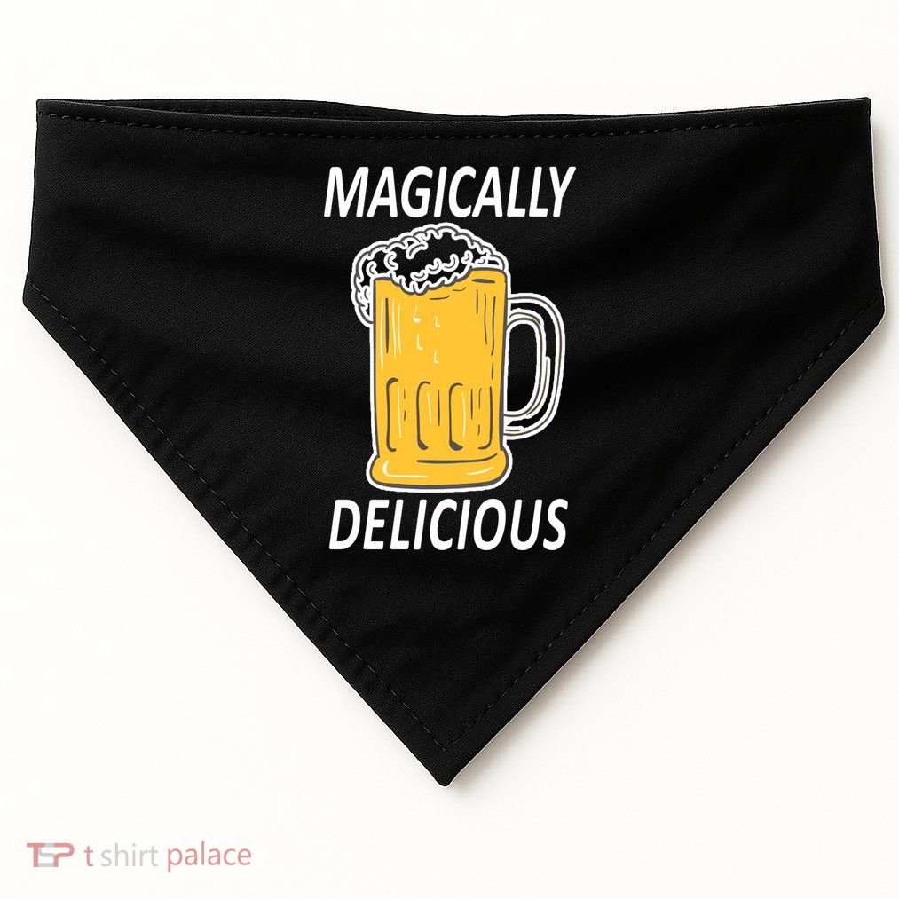 Magically Delicious Beer Lover USA-Made Doggie Bandana