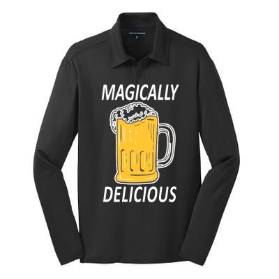 Magically Delicious Beer Lover Silk Touch Performance Long Sleeve Polo