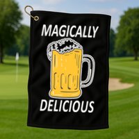 Magically Delicious Beer Lover Golf Towel