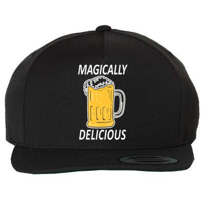 Magically Delicious Beer Lover Wool Snapback Cap