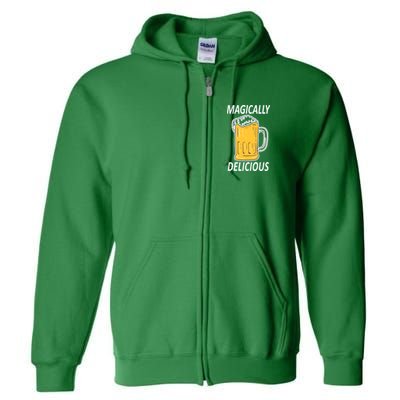 Magically Delicious Beer Lover Full Zip Hoodie