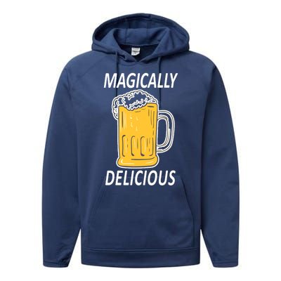 Magically Delicious Beer Lover Performance Fleece Hoodie