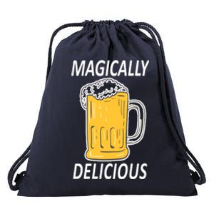 Magically Delicious Beer Lover Drawstring Bag