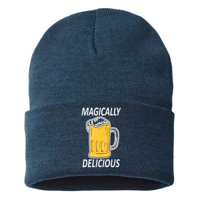 Magically Delicious Beer Lover Sustainable Knit Beanie