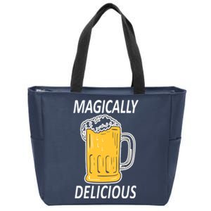 Magically Delicious Beer Lover Zip Tote Bag