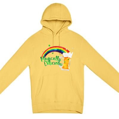 Magically Delicious Rainbow Beer St. Patrick's Day Premium Pullover Hoodie