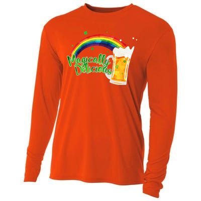 Magically Delicious Rainbow Beer St. Patrick's Day Cooling Performance Long Sleeve Crew