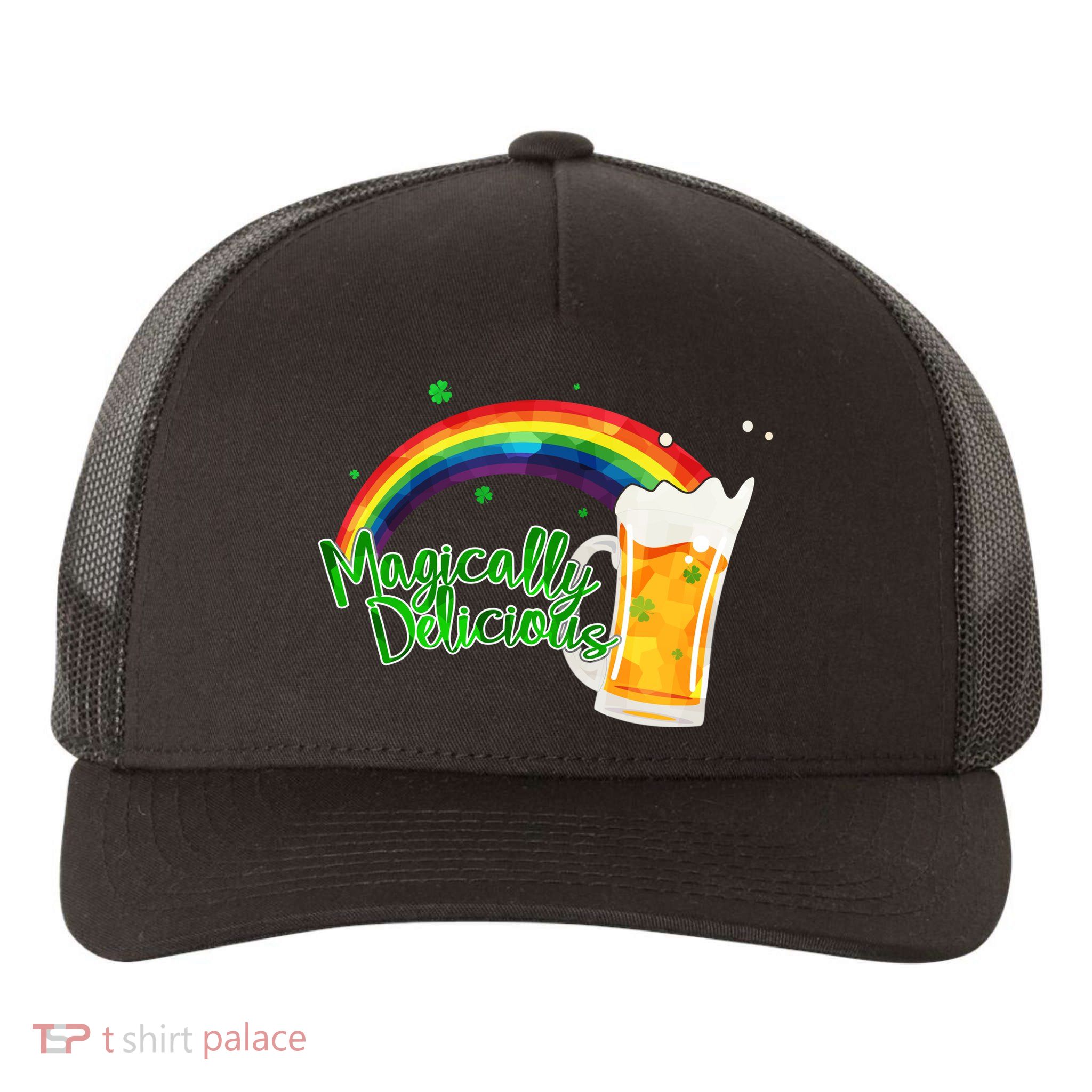 Magically Delicious Rainbow Beer St. Patrick's Day Yupoong Adult 5-Panel Trucker Hat