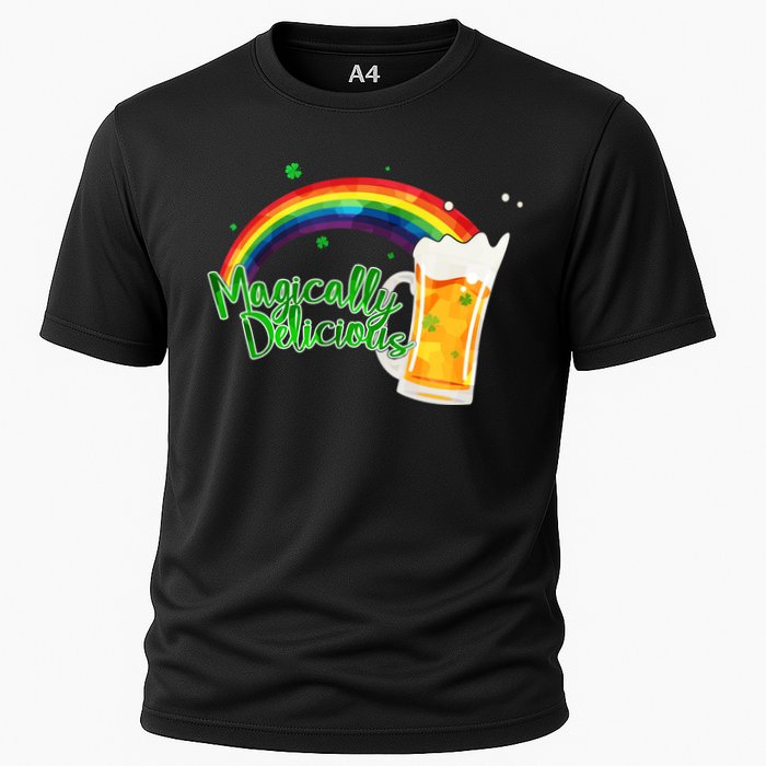 Magically Delicious Rainbow Beer St. Patrick's Day Cooling Performance Crew T-Shirt