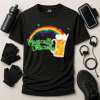 Magically Delicious Rainbow Beer St. Patrick's Day Cooling Performance Crew T-Shirt