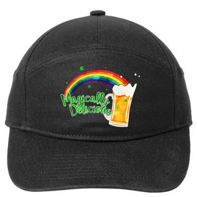 Magically Delicious Rainbow Beer St. Patrick's Day 7-Panel Snapback Hat
