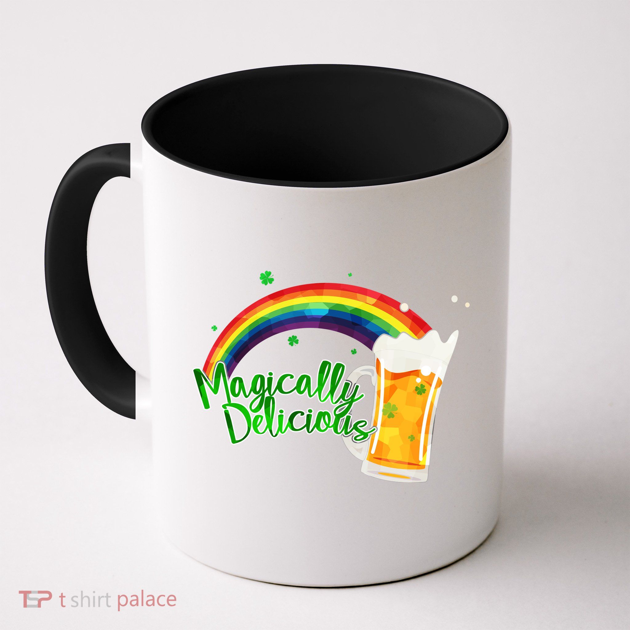 Magically Delicious Rainbow Beer St. Patrick's Day Coffee Mug