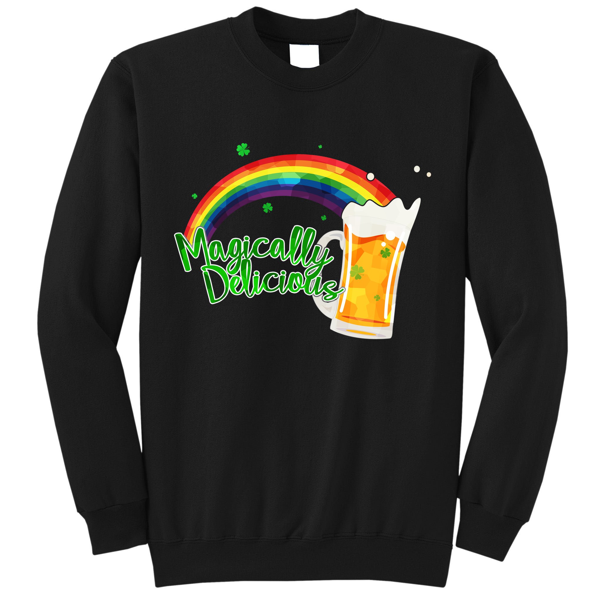 Magically Delicious Rainbow Beer St. Patrick's Day Tall Sweatshirt