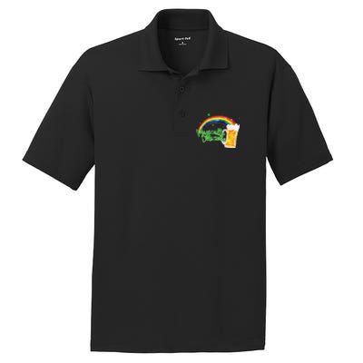 Magically Delicious Rainbow Beer St. Patrick's Day PosiCharge RacerMesh Polo