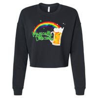 Magically Delicious Rainbow Beer St. Patrick's Day Cropped Pullover Crew