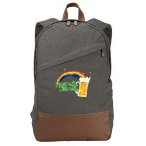 Magically Delicious Rainbow Beer St. Patrick's Day Cotton Canvas Backpack