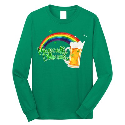 Magically Delicious Rainbow Beer St. Patrick's Day Long Sleeve Shirt