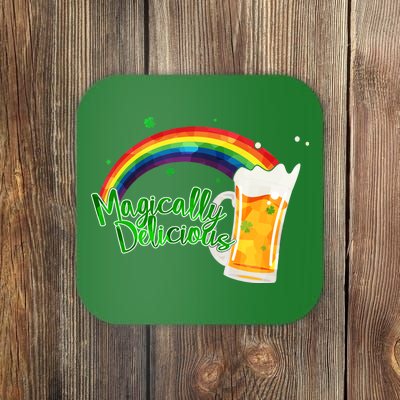 Magically Delicious Rainbow Beer St. Patrick's Day Coaster