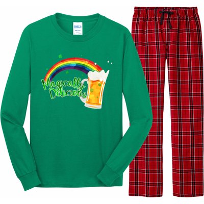 Magically Delicious Rainbow Beer St. Patrick's Day Long Sleeve Pajama Set