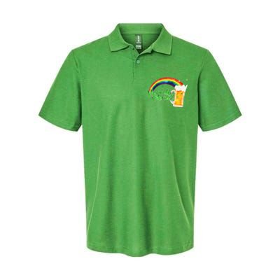 Magically Delicious Rainbow Beer St. Patrick's Day Softstyle Adult Sport Polo