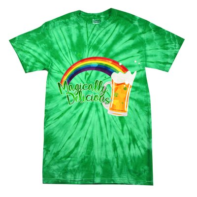 Magically Delicious Rainbow Beer St. Patrick's Day Tie-Dye T-Shirt