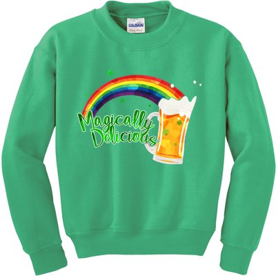 Magically Delicious Rainbow Beer St. Patrick's Day Kids Sweatshirt