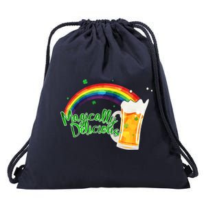 Magically Delicious Rainbow Beer St. Patrick's Day Drawstring Bag