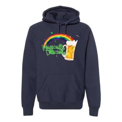 Magically Delicious Rainbow Beer St. Patrick's Day Premium Hoodie