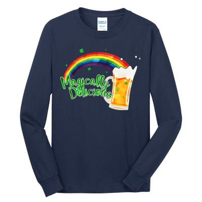 Magically Delicious Rainbow Beer St. Patrick's Day Tall Long Sleeve T-Shirt