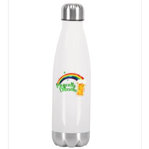 Magically Delicious Rainbow Beer St. Patrick's Day Stainless Steel Insulated Water Bottle