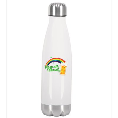 Magically Delicious Rainbow Beer St. Patrick's Day Stainless Steel Insulated Water Bottle