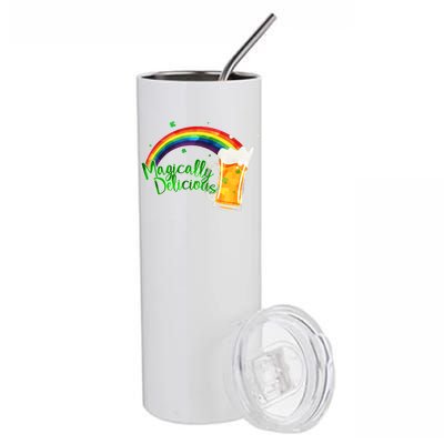 Magically Delicious Rainbow Beer St. Patrick's Day Stainless Steel Tumbler