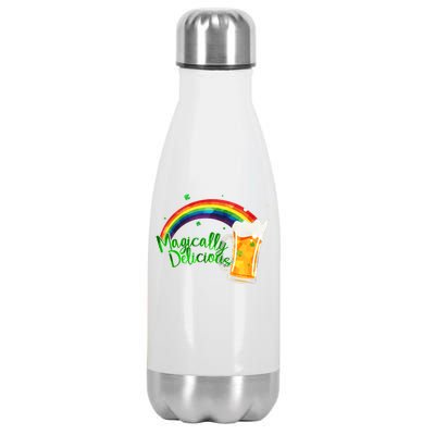 Magically Delicious Rainbow Beer St. Patrick's Day Stainless Steel Insulated Water Bottle