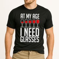 At My Age I Need A Glass Wine Performance Shirt